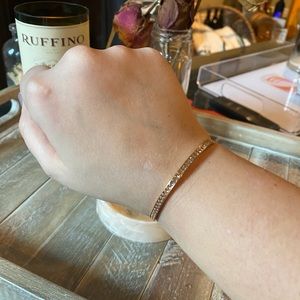 MICHAEL KORS- rose gold & rose gold crystal slider